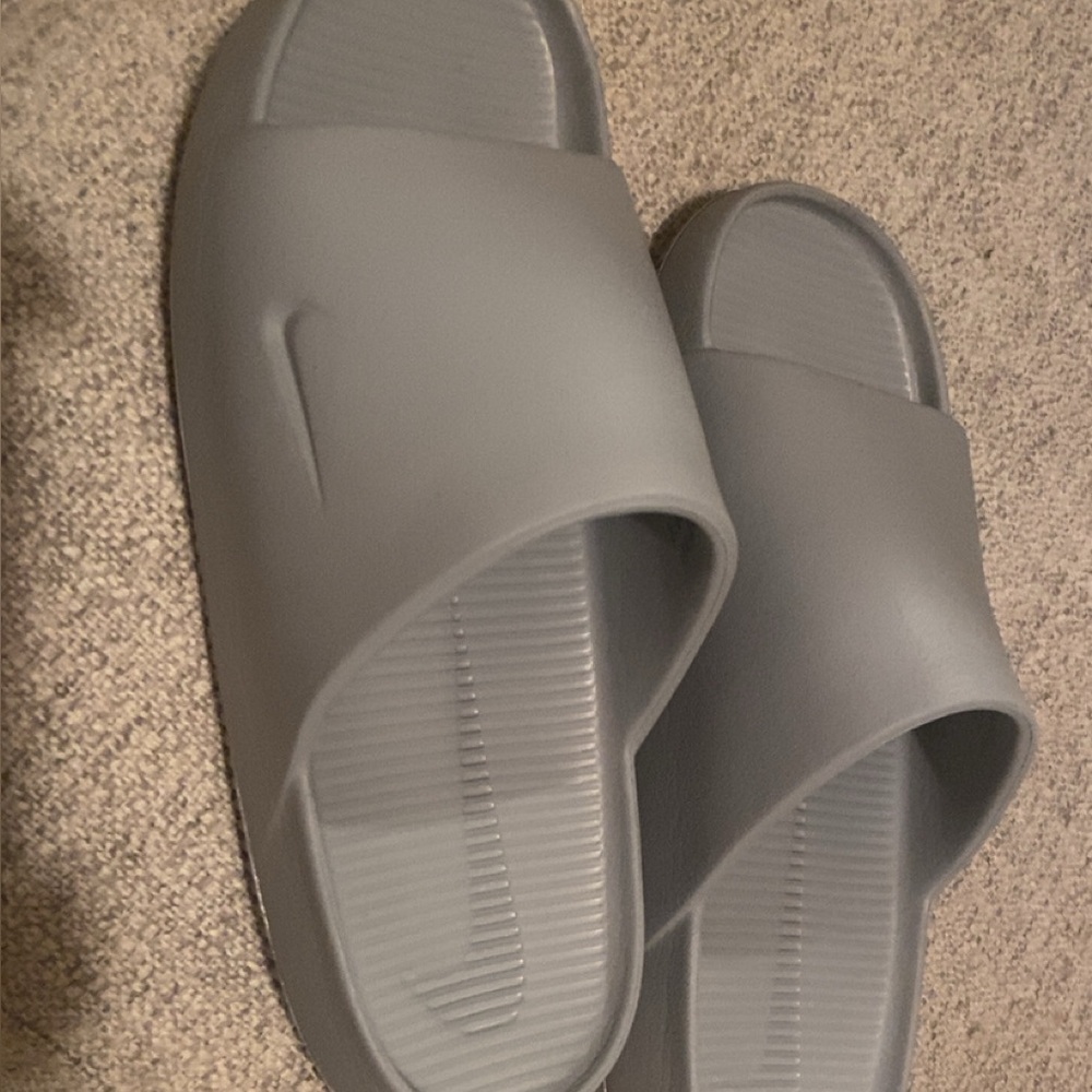 Nike Slate Gray Slide Sandals brand new worn 3 times